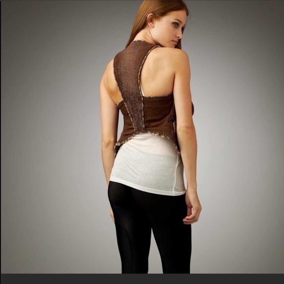 Thomas Wylie Brown Studded Skull Button Vest XS - Picture 3 of 8